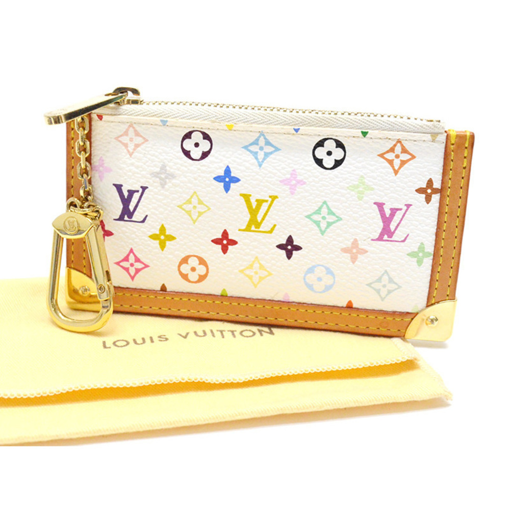 Louis Vuitton Pochette Clemency Wallet Multicolor White